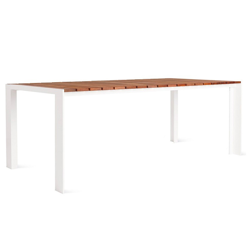 Mesa Deneb: Aluminio Blanco