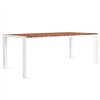 Mesa Deneb: Aluminio Blanco