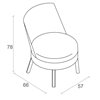 Sillón Bessy e15