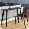 Consola Lau: Laminado negro