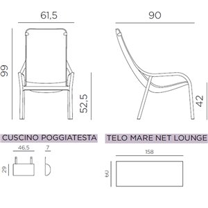 Sillón Net Longue Nardi