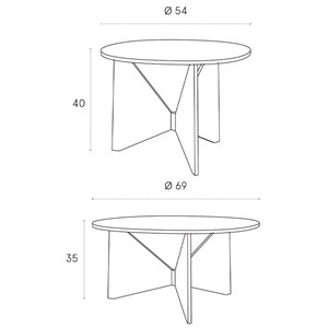 Mesa de centro Hiru Treku