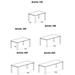 Mesa Exntensible Sendo Treku