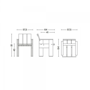 Butaca Crate Dining Hay