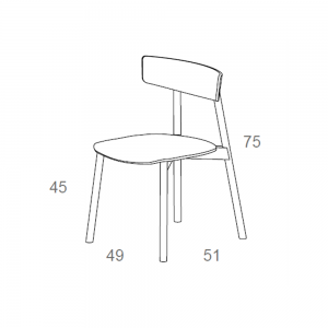 Silla Kol Madera tapizada Treku