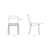 Silla Amstelle de madera Swedese. Estilo minimalista y contemporáneo. 