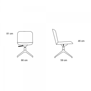 Amstelle silla con base Swedese. Gran variedad de estampados a elección