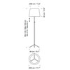 Lámpara pie de salón G1 1963 SantaCole