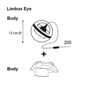 Lámpara sobremesa Limbus Eye Lumina