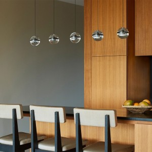 Lámpara moderna de suspensión modular Limbus LED de Emanuele Ricci y Lumina.