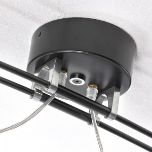 Lámpara de suspensión moderna con doble pantalla Moove Doppia de Lumina.