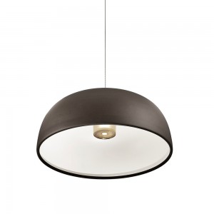 Lámpara de suspensión con pantalla de aluminio para interior TIA de Lumina.