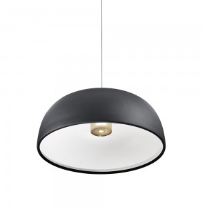Lámpara de suspensión con pantalla de aluminio para interior TIA de Lumina.