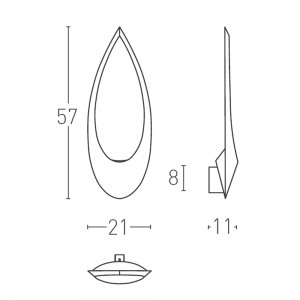 Aplique pared Blum Lumen Center