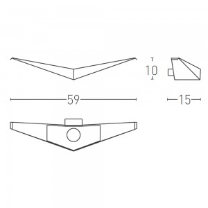 Aplique pared Eagle Led Lumen Center