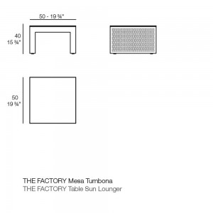 Mesa Auxiliar The Factory Vondom