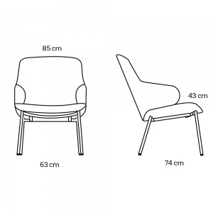 Butaca Amstelle Metal Swedese