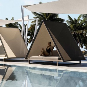 Cama con techo Daybed Frame Vineyard. Vondom