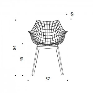Silla Meridiana 4 Patas Madera Driade