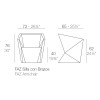 Sillón Faz Mate Lacado o Hielo con Luz Led controlada con DMX o Mando