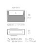 Macetero divisor de ambientes Faz con Autorriego opcional y Acabado Mate | Lluesma