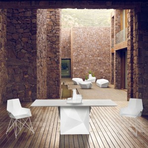 Sillón Faz Inox para Interior y Exterior Acabado en Mate | Vondom