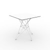 Mesa cuadrada Inox Faz Hecha con Resinas de Alta Calidad y Luz Led