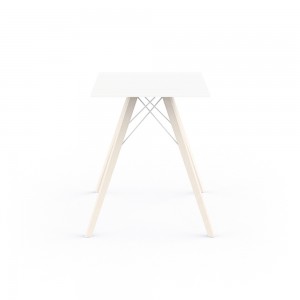 Mesa cuadrada Faz Wood dining table. Vondom