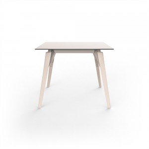Mesa cuadrada Faz Wood lounge table. Vondom