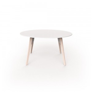 Mesa redonda Faz Wood lounge table. Vondom