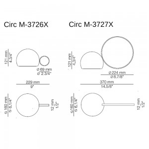 Lámpara sobremesa Circ M-3725 Estiluz