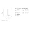 Mesa Faz pie Ø65 de Vondom. Muebles y complementos de exterior.