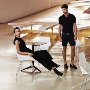 Mesa Faz pie Ø65 de Vondom. Muebles y complementos de exterior.