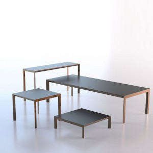 Mesa Alta Frame de Aluminio con sobre HPL | Diseño Vondom