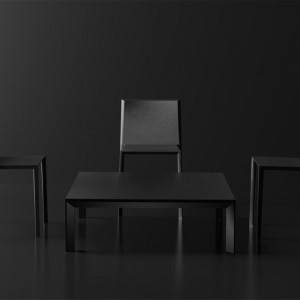 Mesa baja Frame auxiliar de Aluminio con sobre HPL | Diseño Vondom