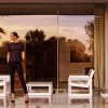 Sofá Frame resistente al Sol con tela Náutica y luces Led | Diseño Vondom
