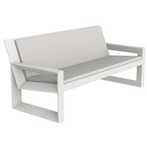 Sofá Frame resistente al Sol con tela Náutica y luces Led | Diseño Vondom
