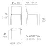 Silla Quartz para Espacio Exterior Apilable Diseñada por Vondom | Lluesma