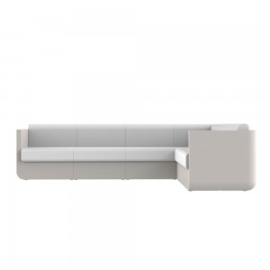 Sofá Ulm módulo esquina con Acolchado silvertex y opción de luz
