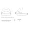 Cama Ulm Daybed Ø180 abatible con parasol Vondom