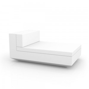 Sofá Modulo central Chaise Longue Vela con Luces Led y Tejido Náutico