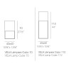 Lámpara Cubo Vela en Varios Tamaños con Luz Led | Diseño de Vondom