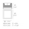 Macetero Land Vela Fabricado en Resina con Autorriego |  Lluesma