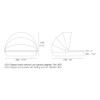 Cama Vela Daybed Basic redonda con parasol Resistente al Sol