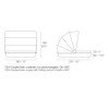 Cama Vela Daybed Basic cuadrada con parasol Resistente al Sol