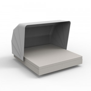 Cama Vela Daybed Basic cuadrada con parasol Resistente al Sol