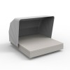 Cama Vela Daybed Basic cuadrada con parasol Resistente al Sol