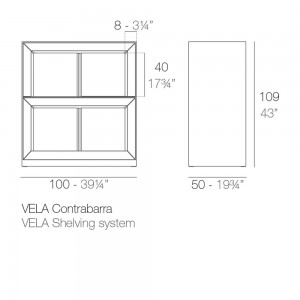 Contrabarra baja Vela Para Interior y Exterior con Luces Led en su Interior | Vondom