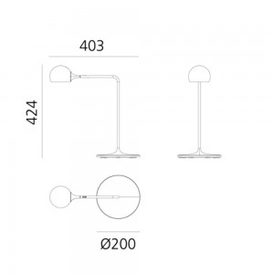 Lámpara sobremesa IXA Artemide