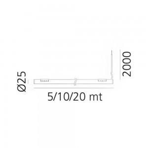 Aplique/Plafón La Linea 25 Artemide